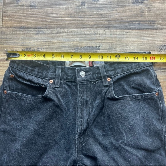 Levi's Mens 505 Regular Fit Black Denim Jeans Straight Leg Y2K Vtg Size 34x34 - Picture 3 of 9